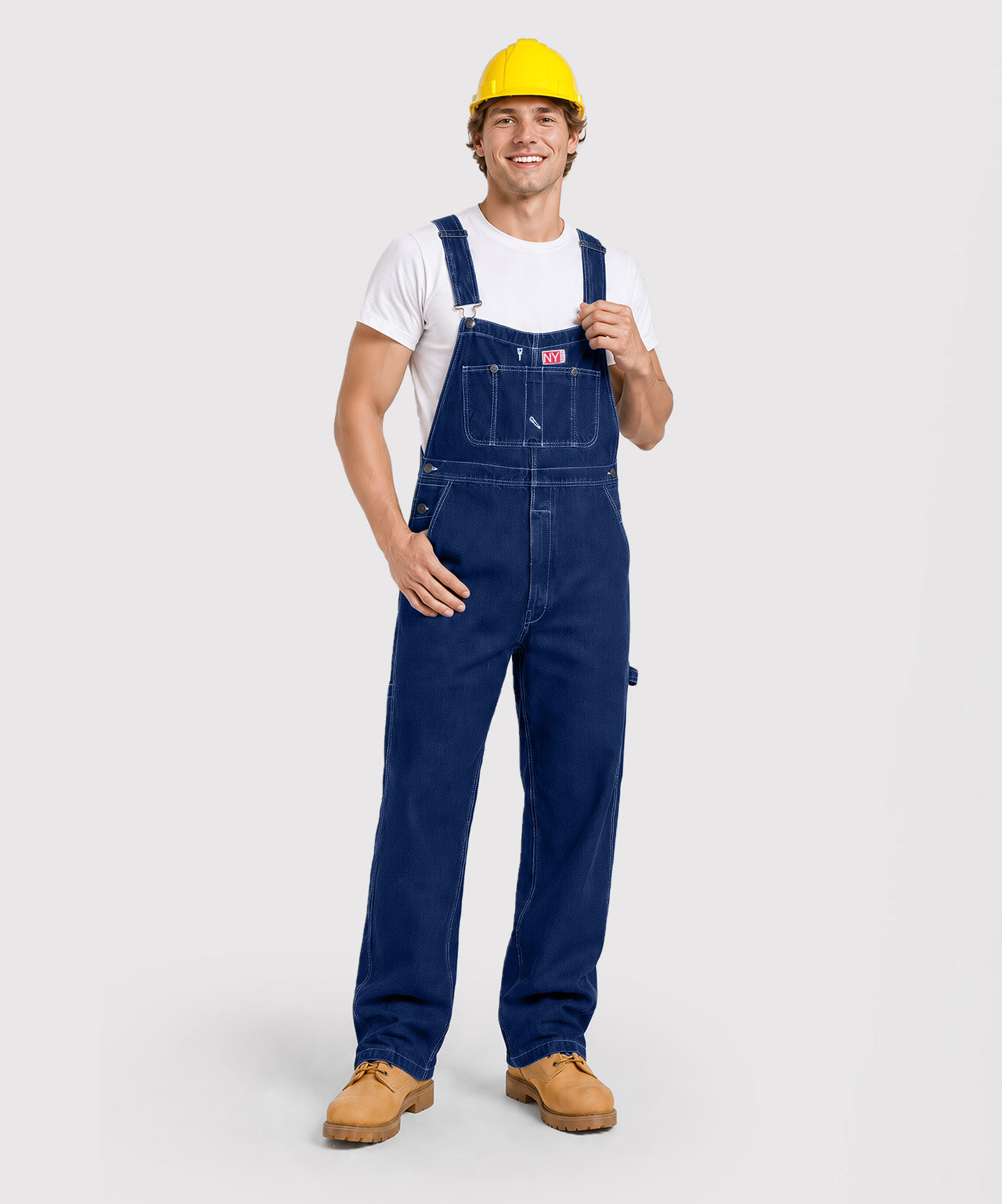 Men`s Denim Bib Overall Relaxed Fit with Pockets